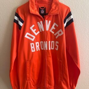 NFL Denver Broncos Size Large Jacket W/ stitch Lettering ￼